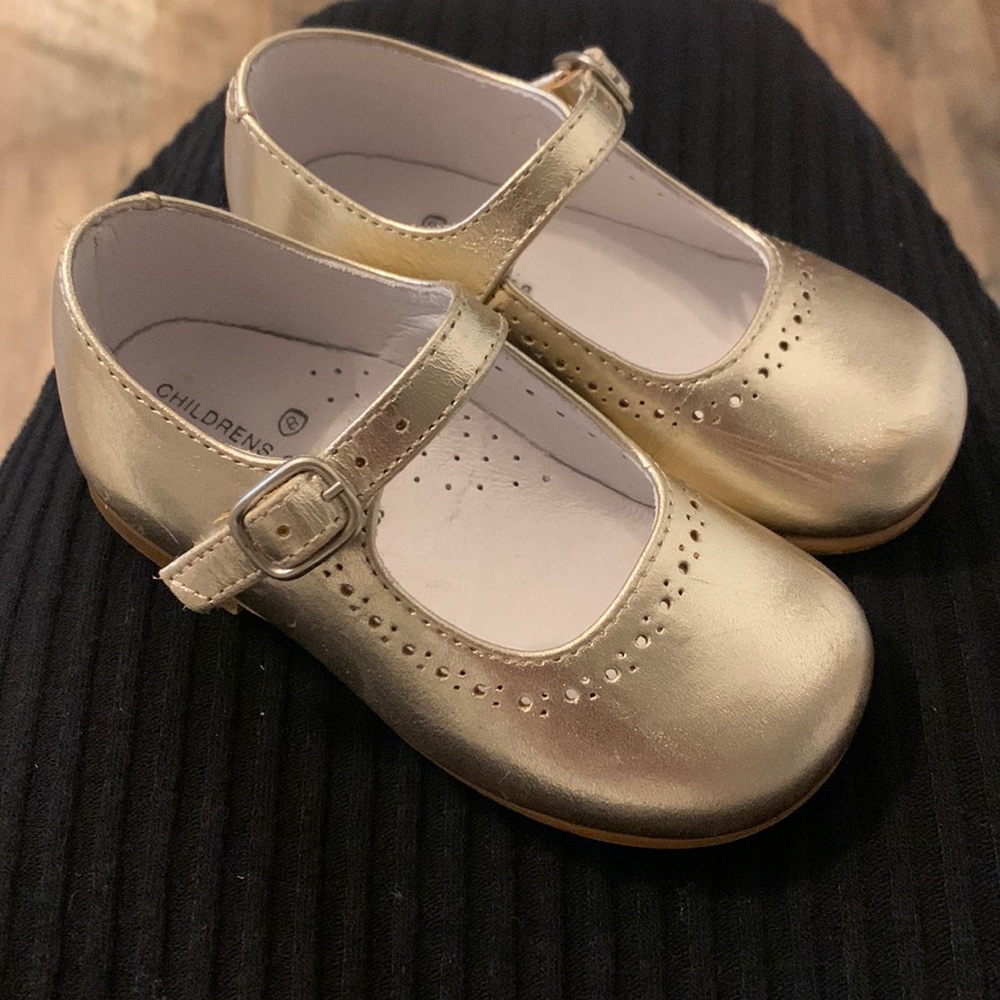 Children Classics! Gold/sliver Mary Jane style shoe